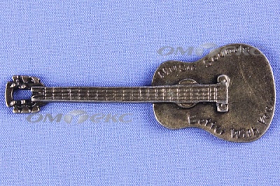 Декоративный элемент для творчества из металла "Гитара"  - купить в Липецке. Цена: 19.99 руб.