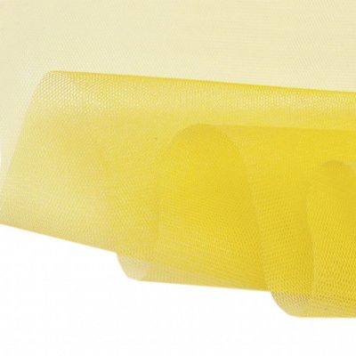 Фатин жесткий 16-68, 22 гр/м2, шир.180см, цвет жёлтый - купить в Липецке. Цена 89.29 руб.