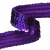 Тесьма с пайетками 12, шир. 20 мм/уп. 25+/-1 м, цвет фиолет - купить в Липецке. Цена: 778.19 руб.
