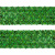 Тесьма с пайетками D4, шир. 35 мм/уп. 25+/-1 м, цвет зелёный - купить в Липецке. Цена: 1 308.30 руб.