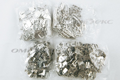 Крючки брючные 4 шипа "Стром" 144 шт. никель - купить в Липецке. Цена: 383.97 руб.