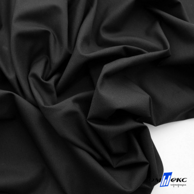 Ткань сорочечная Темза, 80%полиэстр 20%вискоза, 120 г/м2 ш.150 см, цв.черный - купить в Липецке. Цена 269.93 руб.