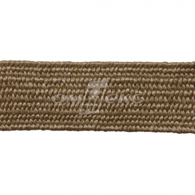 Тесьма отделочная полипропиленовая плетеная эластичная #2, шир. 40мм, цв.- соломенный - купить в Липецке. Цена: 50.99 руб.