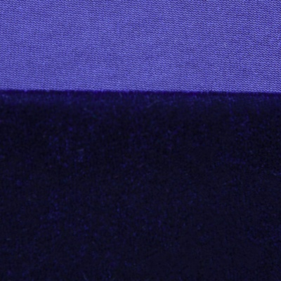 Бархат стрейч №14, 240 гр/м2, шир.160 см, (2,6 м/кг), цвет т.синий - купить в Липецке. Цена 740.88 руб.