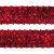 Тесьма с пайетками 3, шир. 35 мм/уп. 25+/-1 м, цвет красный - купить в Липецке. Цена: 1 308.30 руб.