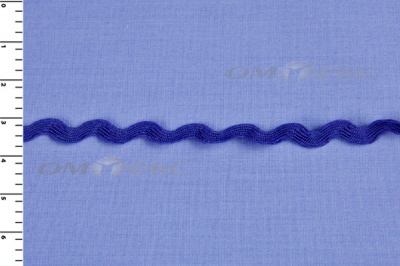 Тесьма плетеная "Вьюнчик"/синий - купить в Липецке. Цена: 40.72 руб.