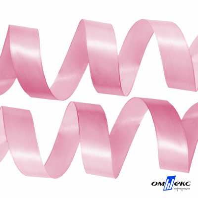 050-нежно-розовый Лента атласная упаковочная (В) 85+/-5гр/м2, шир.25 мм (1/2), 25+/-1 м - купить в Липецке. Цена: 53.96 руб.