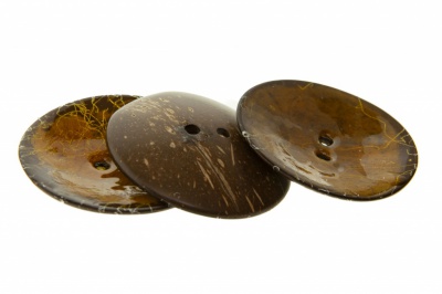 Деревянные украшения для рукоделия пуговицы "Кокос" #4 - купить в Липецке. Цена: 66.23 руб.