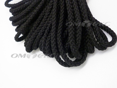 Шнур В-035 4 мм круп.плетение 100 м черный - купить в Липецке. Цена: 156.40 руб.