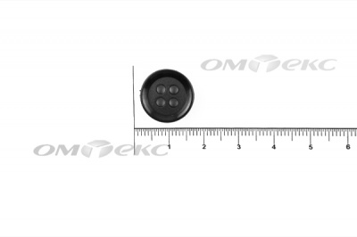 51400/15 мм (4 пр) черные пуговицы - купить в Липецке. Цена: 0.67 руб.