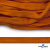 Шнур плетеный (плоский) d-12 мм, (уп.90+/-1м), 100% полиэстер, цв.267 - оранжевый - купить в Липецке. Цена: 8.62 руб.