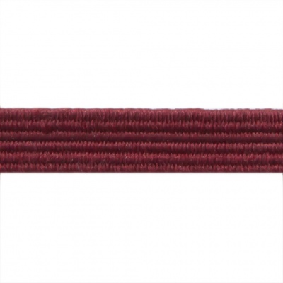 Резиновые нити с текстильным покрытием, шир. 6 мм ( упак.30 м/уп), цв.- 88-бордо - купить в Липецке. Цена: 155.22 руб.