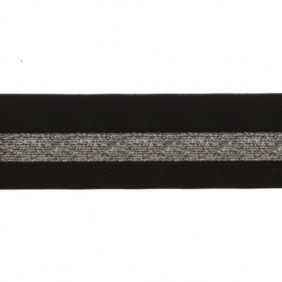 #2/6-Лента эластичная вязаная с рисунком шир.52 мм (45,7+/-0,5 м/бобина) - купить в Липецке. Цена: 69.33 руб.