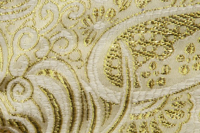 Ткань костюмная жаккард №5, 140 гр/м2, шир.150см, цвет золото - купить в Липецке. Цена 383.29 руб.