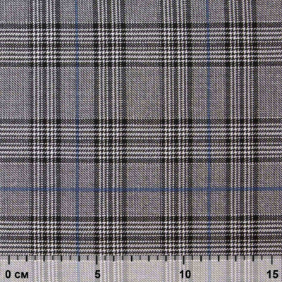 Ткань костюмная "Клер" 80% P, 16% R, 4% S, 200 г/м2, шир.150 см,#3 цв-серый/синий - купить в Липецке. Цена 412.02 руб.