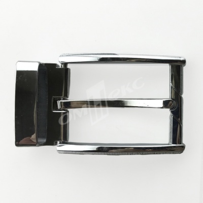 Пряжка металлическая для мужского ремня 845005А#2 (шир.ремня 40 мм), цв.-никель - купить в Липецке. Цена: 111.41 руб.