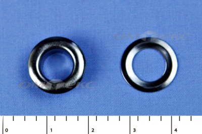 Люверсы металлические, блочка/кольцо, №5 (8 мм) упак.1000 шт- цв.никель - купить в Липецке. Цена: 392 руб.