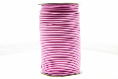 0370-1301-Шнур эластичный 3 мм, (уп.100+/-1м), цв.141- розовый - купить в Липецке. Цена: 459.62 руб.