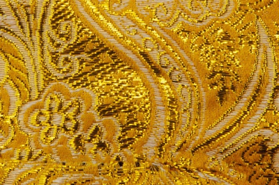 Ткань костюмная жаккард №12, 140 гр/м2, шир.150см, цвет жёлтый - купить в Липецке. Цена 383.29 руб.