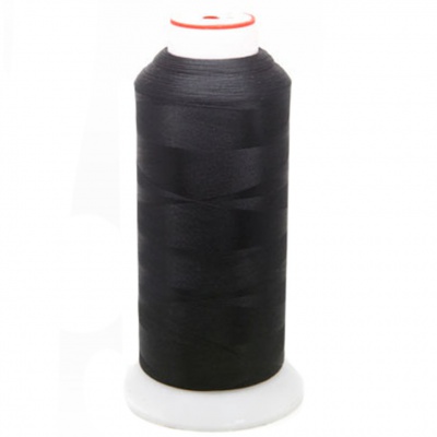 Нитки текстурированные некручёные, намот. 5 000 м, цвет чёрный - купить в Липецке. Цена: 70.43 руб.