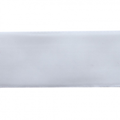 Лента бархатная нейлон, шир.25 мм, (упак. 45,7м), цв.01-белый - купить в Липецке. Цена: 981.09 руб.