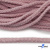 Шнур плетеный d-6 мм круглый, 70% хлопок 30% полиэстер, уп.90+/-1 м, цв.1087-розовый - купить в Липецке. Цена: 588 руб.
