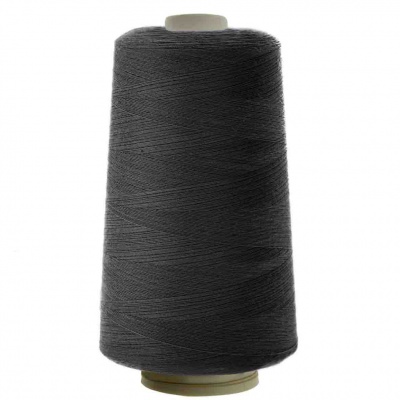 Швейные нитки (армированные) 28S/2, нам. 2 500 м, цвет чёрный - купить в Липецке. Цена: 139.91 руб.