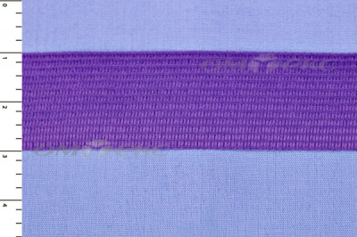 Окантовочная тесьма №0225, шир. 22 мм (в упак. 100 м), цвет фиолет - купить в Липецке. Цена: 271.60 руб.