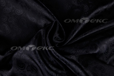 Ткань подкладочная жаккард Р14098, чёрный, 85 г/м2, шир. 150 см, 230T - купить в Липецке. Цена 166.45 руб.