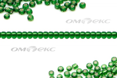 Бисер (SL) 11/0 ( упак.100 гр) цв.27В - зелёный - купить в Липецке. Цена: 53.34 руб.