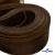 Регилиновая лента, шир.65мм, (уп.25 ярд), цв.- коричневый - купить в Липецке. Цена: 499.43 руб.