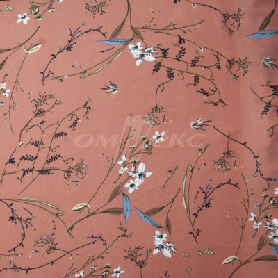 Плательная ткань "Фламенко" 2.1, 80 гр/м2, шир.150 см, принт растительный - купить в Липецке. Цена 311.05 руб.