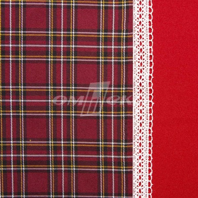 Ткань костюмная клетка 24379 2012, 230 гр/м2, шир.150см, цвет бордовый/бел/жел - купить в Липецке. Цена 539.74 руб.