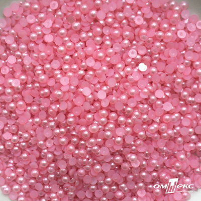 0404-5146G-Полубусины пластиковые круглые "ОмТекс", 4 мм, (уп.50гр=2500+/-10шт), цв.101-св.розовый - купить в Липецке. Цена: 63.50 руб.