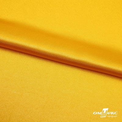 Поли креп-сатин 13-0859, 125 (+/-5) гр/м2, шир.150см, цвет жёлтый - купить в Липецке. Цена 155.57 руб.