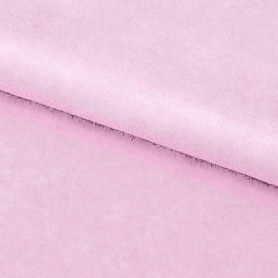 Велюр JS LIGHT 1, 220 гр/м2, шир.150 см, (3,3 м/кг), цвет бл.розовый - купить в Липецке. Цена 1 055.34 руб.