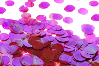 Пайетки "ОмТекс" россыпью,CREAM,круг 20 мм/упак.50+/-2 гр, цв. 15-розовый - купить в Липецке. Цена: 80.12 руб.
