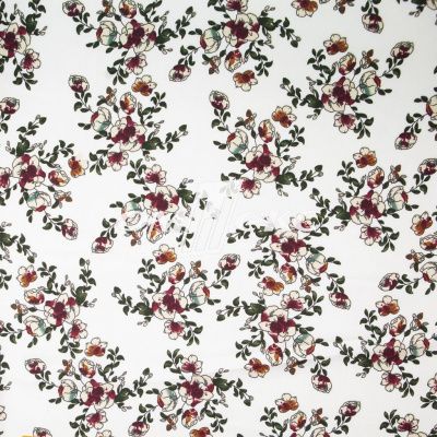 Плательная ткань "Фламенко" 23.1, 80 гр/м2, шир.150 см, принт растительный - купить в Липецке. Цена 264.56 руб.