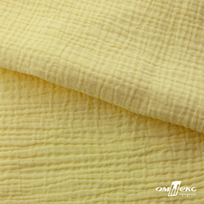 Ткань Муслин, 100% хлопок, 125 гр/м2, шир. 135 см (12-0824) цв.лимон нюд - купить в Липецке. Цена 337.25 руб.
