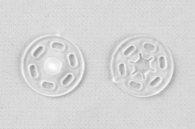 Кнопки пришивные пластиковые 15 мм, блистер 24шт, цв.-прозрачные - купить в Липецке. Цена: 68.79 руб.