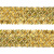 Тесьма с пайетками D16, шир. 35 мм/уп. 25+/-1 м, цвет золото - купить в Липецке. Цена: 1 281.60 руб.