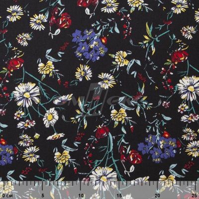 Плательная ткань "Фламенко" 6.2, 80 гр/м2, шир.150 см, принт растительный - купить в Липецке. Цена 239.03 руб.