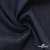 Ткань костюмная "Джинс" с начесом, 320 г/м2, 80% хлопок 20%полиэстер, шир. 160 см, т.синий - купить в Липецке. Цена 492.24 руб.