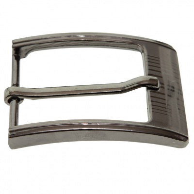 Пряжка металлическая для мужского ремня SC035#7 (шир.ремня 40 мм), цв.-тем.никель - купить в Липецке. Цена: 43.93 руб.