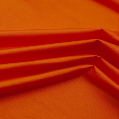 Поли понж (Дюспо) 17-1350, PU/WR, 65 гр/м2, шир.150см, цвет оранжевый - купить в Липецке. Цена 82.93 руб.