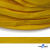 Шнур плетеный (плоский) d-12 мм, (уп.90+/-1м), 100% полиэстер, цв.269 - жёлтый - купить в Липецке. Цена: 8.62 руб.