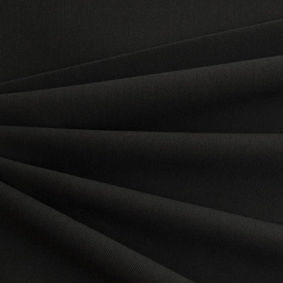 Костюмная ткань с вискозой "Меган", 210 гр/м2, шир.150см, цвет чёрный - купить в Липецке. Цена 378.55 руб.