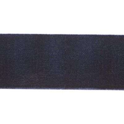 Лента бархатная нейлон, шир.25 мм, (упак. 45,7м), цв.180-т.синий - купить в Липецке. Цена: 800.84 руб.