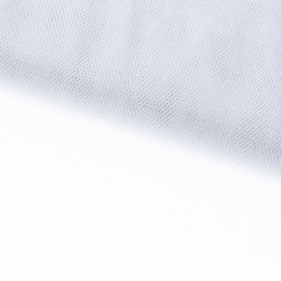 Трикотажное полотно Тюль Кристалл, 100% полиэфир, 16-01/белый, 15гр/м2, шир.160см. - купить в Липецке. Цена 128.39 руб.