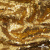 Трикотажное полотно, Сетка с пайетками,188 гр/м2, шир.140 см, цв.-тем.золото (#51) - купить в Липецке. Цена 505.15 руб.